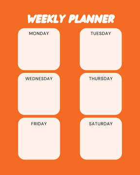 white and orange weekly planner.eps