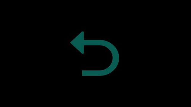  Undo icon and arrow