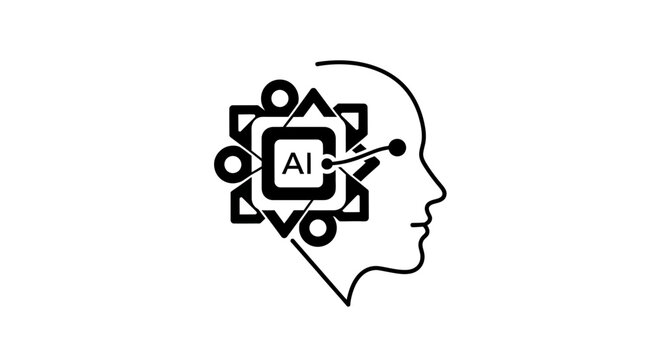 Artificial Intelligence Brain Technology Concept.