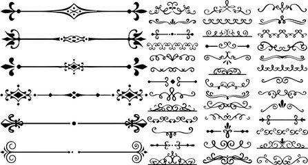 Professional collection of decorative text dividers and borders © Saidar