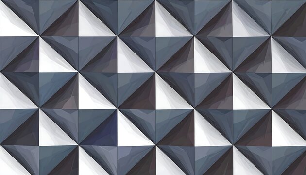 Geometric pattern with blue-grey pyramids facing alternating directions, arranged in a grid; 3D illusion