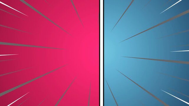 Versus background in pop art style.
