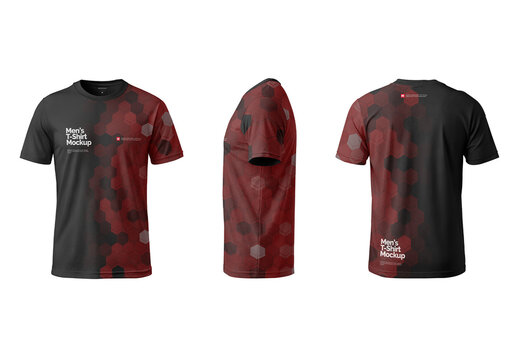 Men's T-Shirt Mockup Realistic Render for Branding and Commercial Use