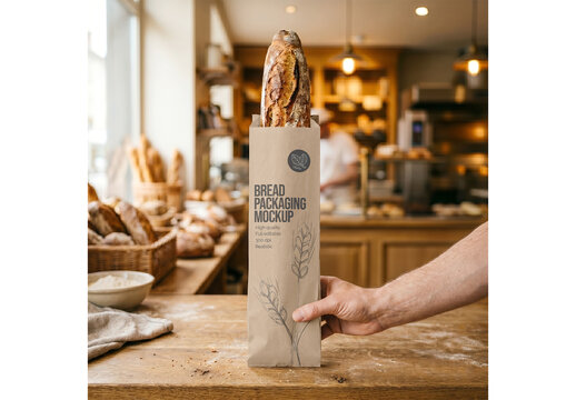 Food Package Mockup Realistic Render for Portfolio and Brand Identity