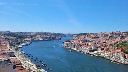 Obraz premium PORTUGAL PORTO RIVER VIEW FROM BRIDGE