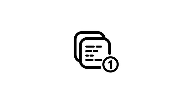 incoming message animation. new notification concept