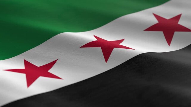 Syria - waving flag loop