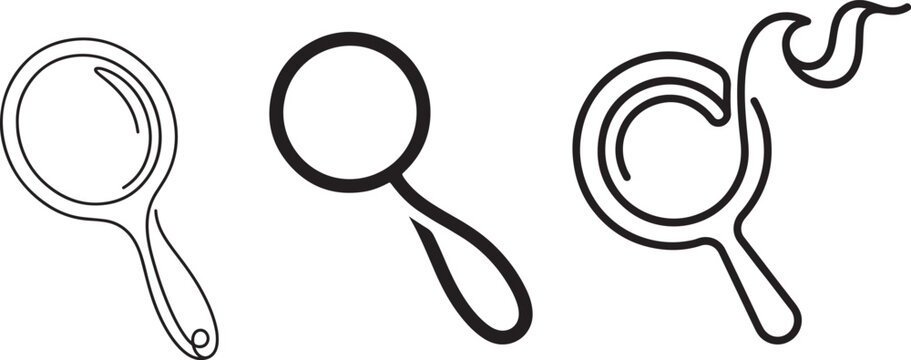 Research and information lookup themed artwork for magnifying glass concepts