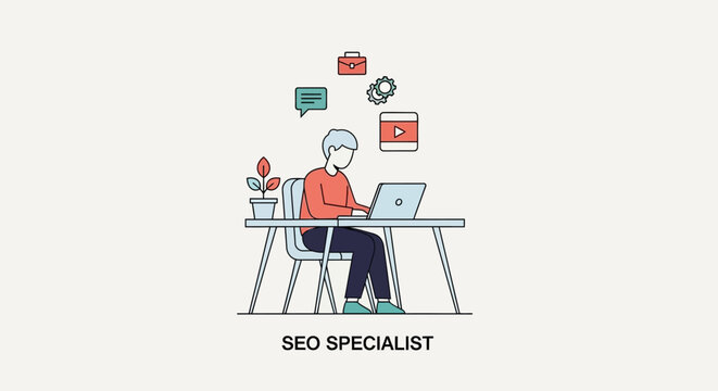 Focused professional enhancing online visibility and website performance through dedicated search engine optimization strategies and digital content management