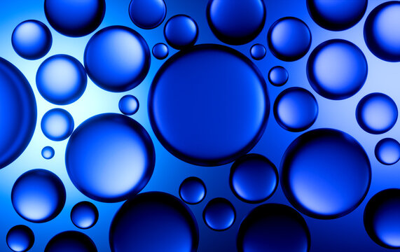 sfondo astratto, cellule al microscopio, rendering 3d