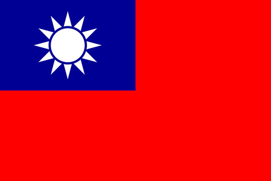 taiwan flag map shape national symbol design