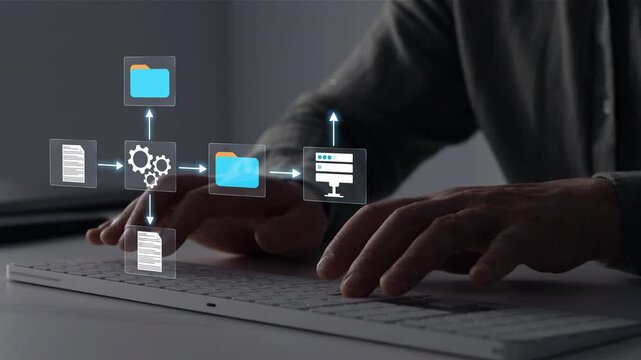 Process automation to efficiently manage files and documentation storage.System online documentation database and document management.Archiving documents in folders for efficient management secure.