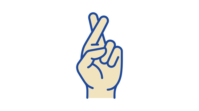 Hand making peace sign gesture.