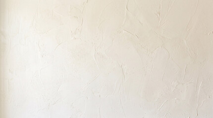 Fototapeta premium Textured plaster wall background with subtle variations in neutral cream tones