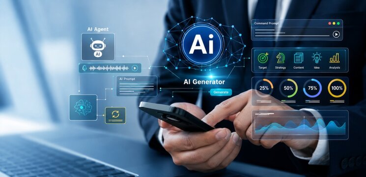 Artificial Intelligence Content Generator Helping Users Create Images, Documents, Code, and Advertising Content