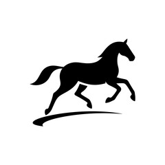 Fototapeta premium Galloping Wild Freedom Icon