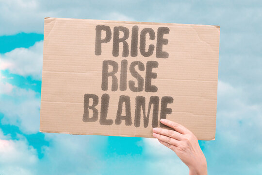 "Price rise blame" Inflation attribution starts trade war. TRADE. WAR. TARIFF. BLAME. POLITICS.