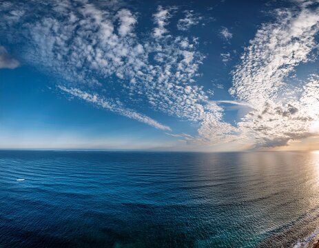 panoramic view of clouds over the pacific ocean rosarito beach baja california mexico