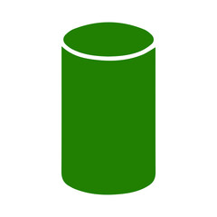 Obraz premium Green Cylinder Icon