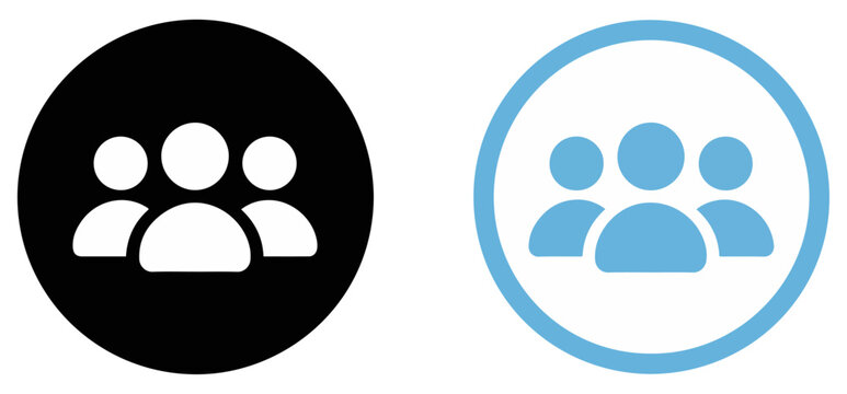team people icon with user group