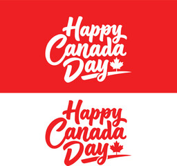 Fototapeta premium Canadian National Day celebration badge design
