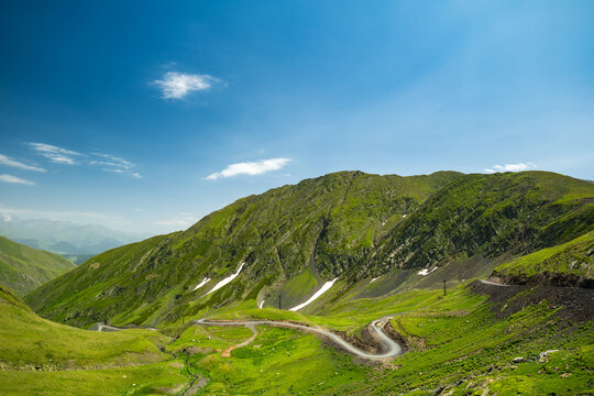 Abano Pass road in Tusheti, Georgia