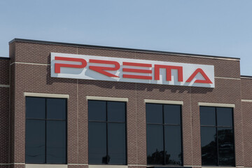 Fototapeta premium PREMA Racing IndyCar Series team facility. Competing in F2 and F3, PREMA Racing has its headquarters in Italy.