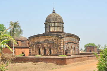 Fototapeta premium RadheShyam Temple, also known as Radhashyam temple a Krishna temple in Bishnupur in the Indian state of West Bengal.
