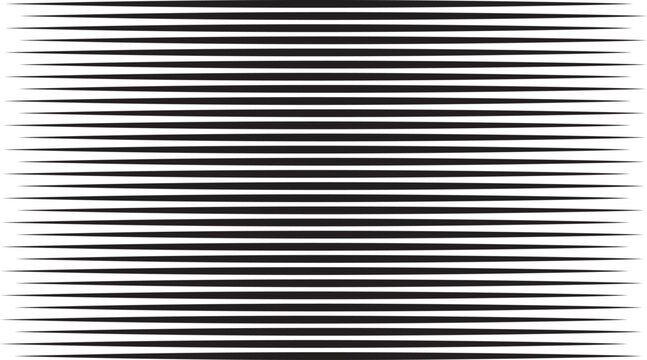 Black and white striped pattern with increasing line thickness, abstract design.