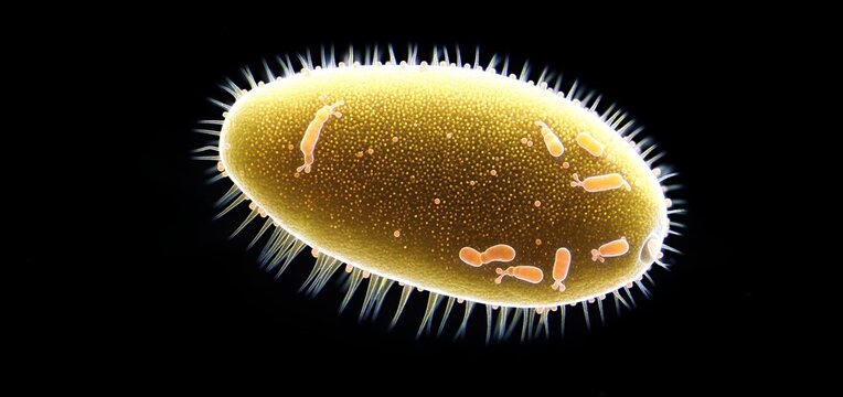 Microscopic View Bacterial Cell Bacteria Microbiology