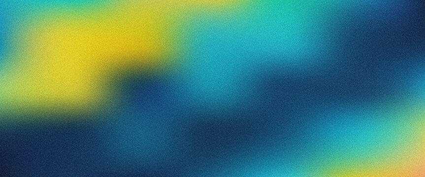 Abstract swirling gradient texture with grainy overlay in dark teal and yellow tones