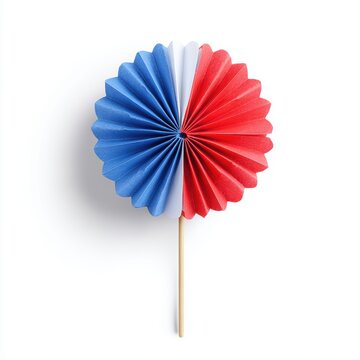 Decorative Paper Fan - Patriotic Colors