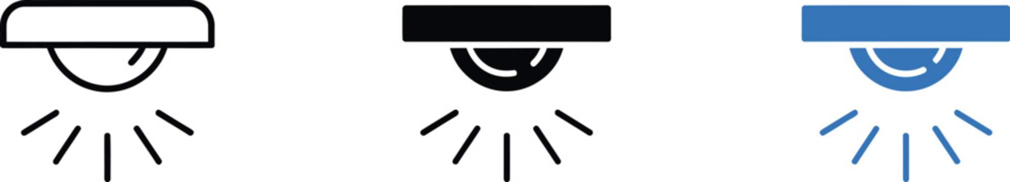 Ceiling Light Icon Representing Indoor Lighting, Home Illumination And Modern Interior Design In Clean Vector Style.