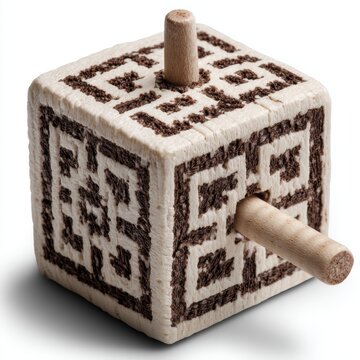 Wooden Puzzle Cube - Intricate Geometric Design