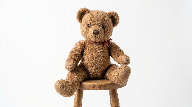 teddy bear sitting on a chair