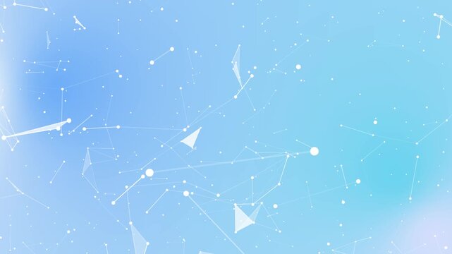 network abstract tech grid animation, animated vector nodes connected   abstract background with stars