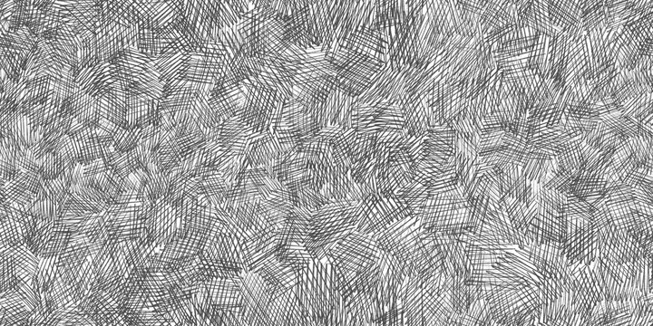 Seamless pattern with gray graphite pencil hatching. Black and white hand drawn texture. Crosshatched background