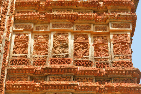 Bishnapur Shyam Ray Temple also known as Pancha-ratna temple in the Indian state of West Bengal.
