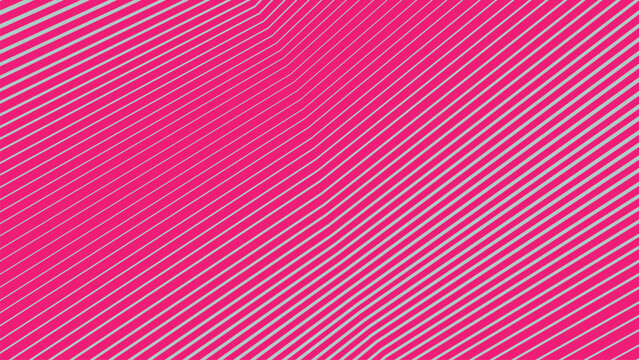 Minimalist pattern of diagonal parallel lines in light blue over vibrant pink background for modern aesthetic