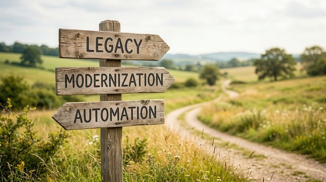 Strategic transition through modernization initiatives toward automation implementation for digital transformation.
