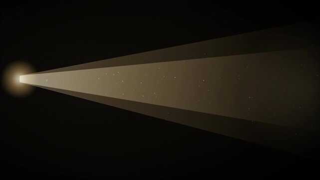 Dusty Projector Beam Light Flicker in Darkness