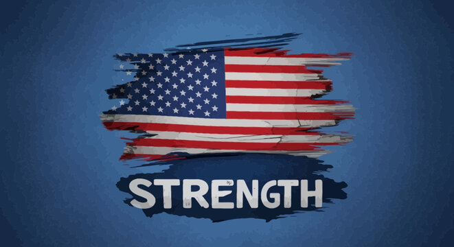 American Flag Symbol of Strength.