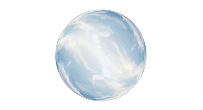 Large Blue Marble with White Clouds.