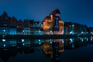 Panoramic view from Granary Island of the Old Town of Gdańsk, Poland. © Bernhard