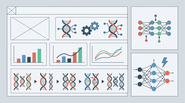 Genetic algorithm UI icons