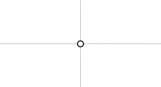 Simple geometric crosshair icon