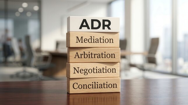 Professional and commercial legal conflict settlement using ADR, mediation, arbitration, negotiation, and conciliation.