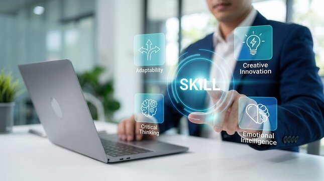 Upskilling and reskilling through digital transformation and complex problem solving concepts.