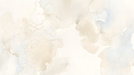 Fototapeta premium Abstract Watercolor Texture with Soft Beige and White Tones, Fine Art Background, Subtle Brush Strokes, Elegant and Minimalist Design
