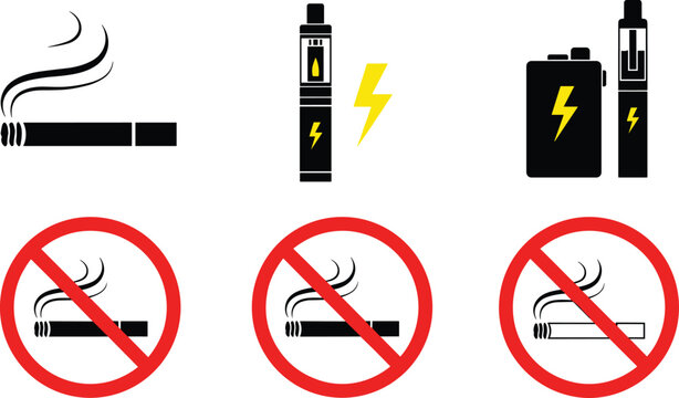 tobacco free symbol No Smoking, Vaping, Electronic Smoking Sign With Download Smoking, No Smoking, Symbol.